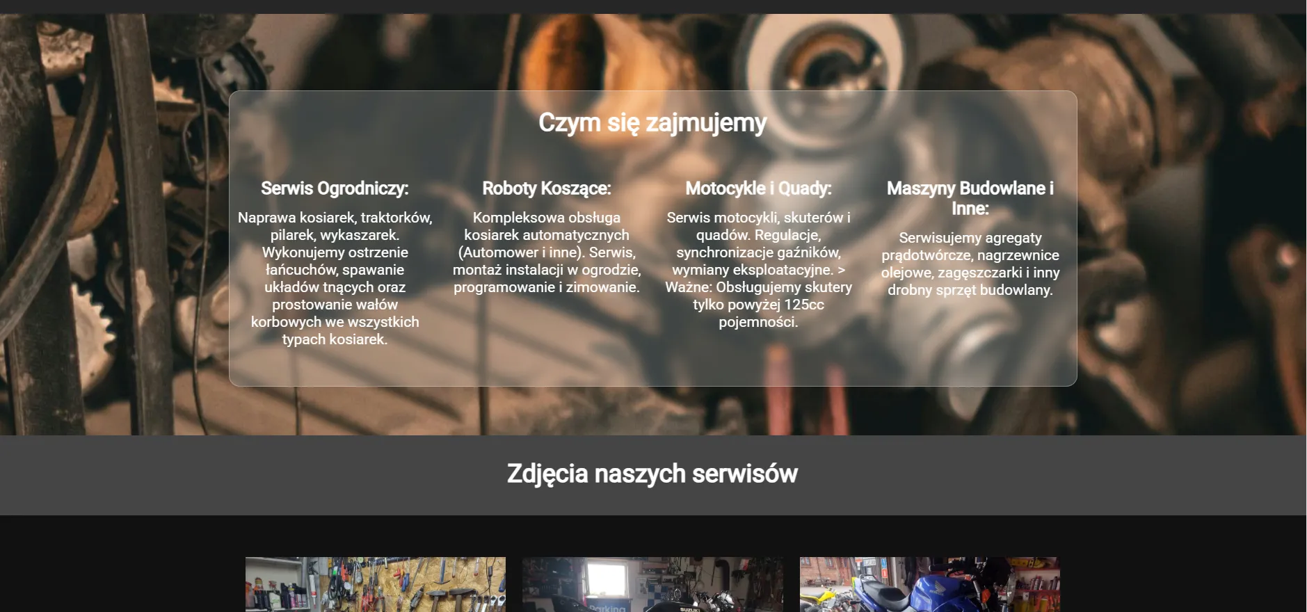 Zrzut ekarnu ze strony Pw malik